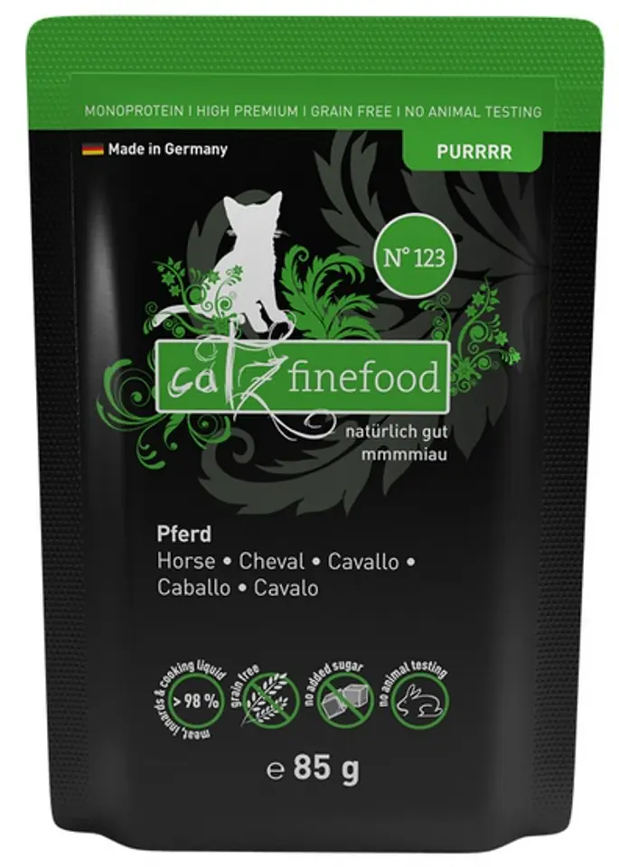 ⁨Catz Finefood Purrrr N.123 Konina saszetka 85g⁩ w sklepie Wasserman.eu