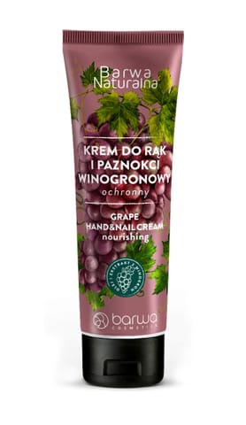 ⁨BARWA NATURALNA Krem ochronny do rąk i paznokci Winogronowy 100 ml⁩ w sklepie Wasserman.eu