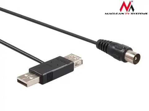 ⁨Adapter złącze USB do anteny DVB-T Maclean, 5V, MCTV-697⁩ w sklepie Wasserman.eu