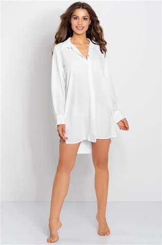 ⁨Koszula Bella White-Gold (Rozmiar L/XL)⁩ w sklepie Wasserman.eu