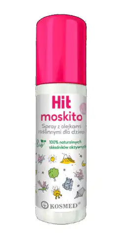 ⁨Kosmed Hit Kids Spray odstraszający na komary,kleszcze i meszki dla dzieci 100ml⁩ w sklepie Wasserman.eu