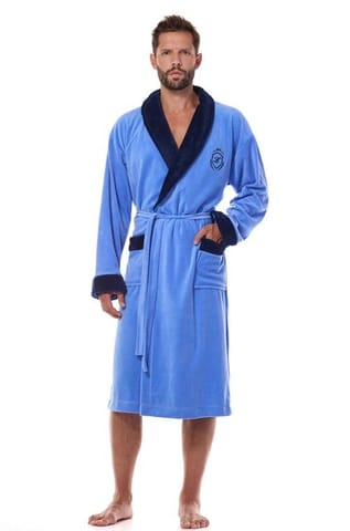 ⁨Szlafrok Diego Long 2458 Blue (Rozmiar XXL)⁩ w sklepie Wasserman.eu