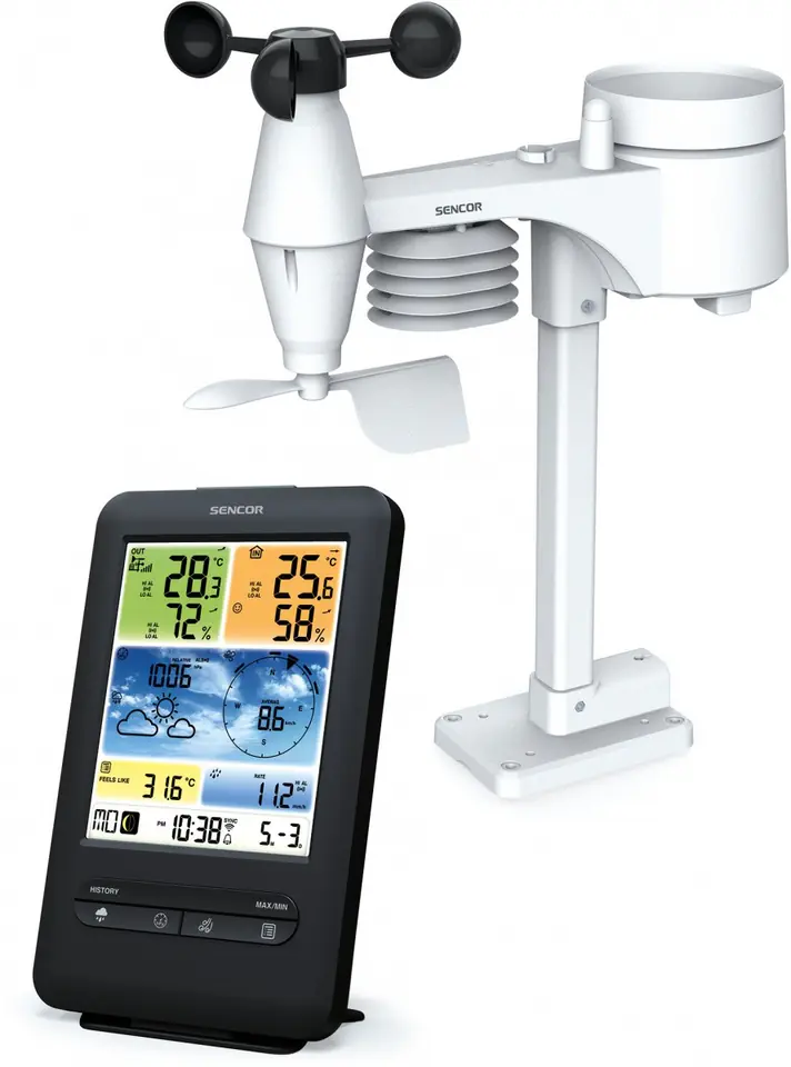 ⁨SENCOR SWS 9898 Wifi Profes. Weather Station⁩ at Wasserman.eu