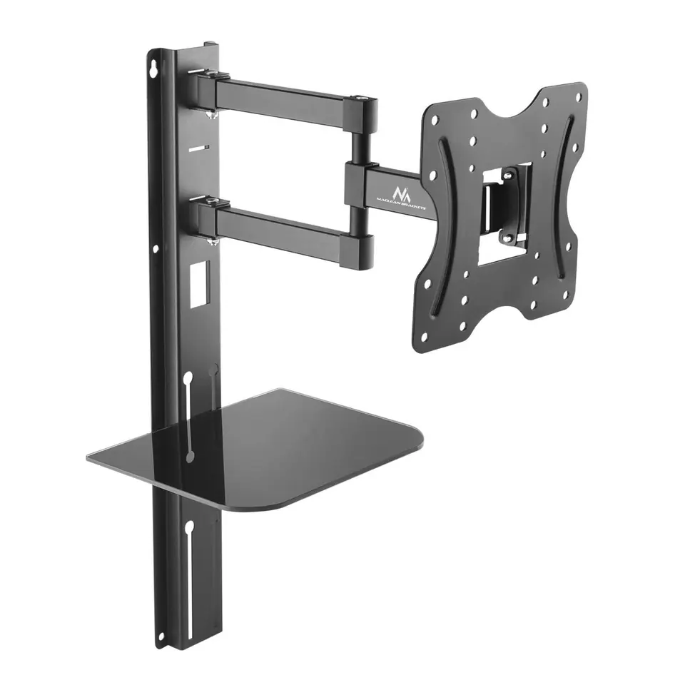 ⁨TV holder with DVD shelf Maclean, vesa 200x200, 23"-42", 30kg, MC-771⁩ at Wasserman.eu