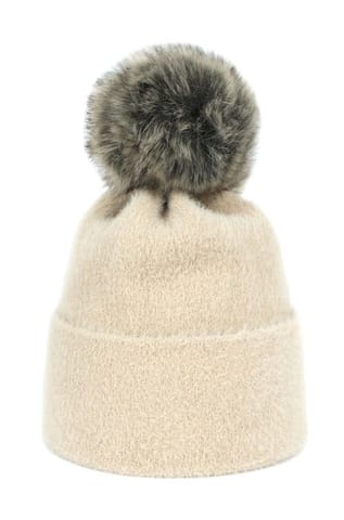 ⁨Soft Fluff Hat Light Beige (Universal Size)⁩ at Wasserman.eu