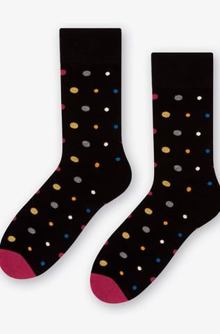 ⁨Socks Mix Dots 140-051 Black (size 39/42)⁩ at Wasserman.eu