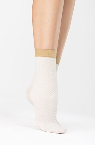 ⁨Biscuitt 60 Den Ecru-Pink Socks (one size fits all)⁩ at Wasserman.eu