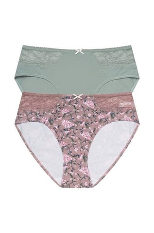 ⁨Briefs Hally 2-pack 39889-K002 Green-Pink (size L)⁩ at Wasserman.eu