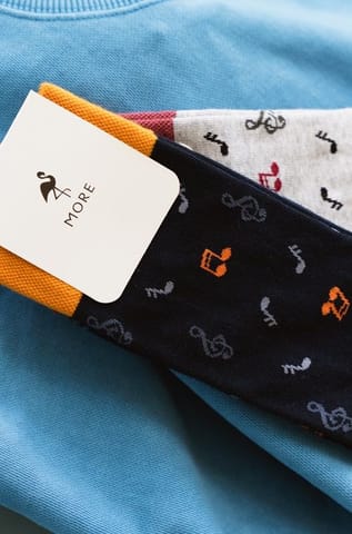 ⁨Miusical Notes 051-133 Navy Socks (size 39/42)⁩ at Wasserman.eu