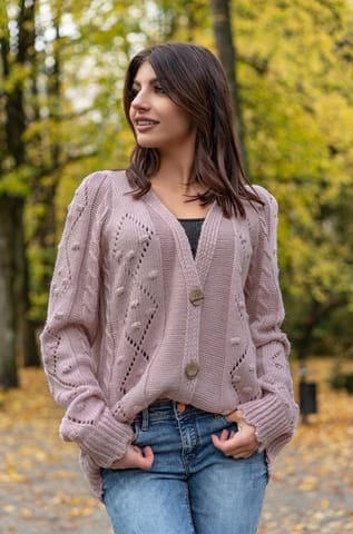 ⁨Sweter Versi Dusty Rose (Rozmiar One Size)⁩ w sklepie Wasserman.eu