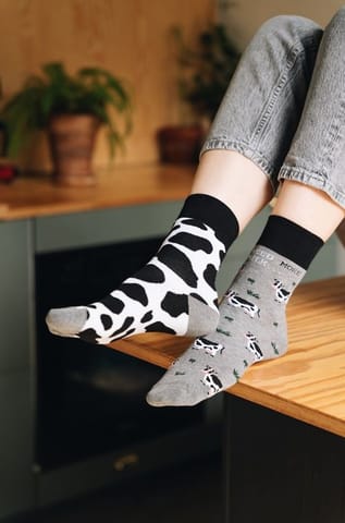 ⁨Socks Milk 078-A040 Melange grey (size 35/38)⁩ at Wasserman.eu