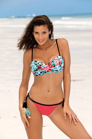 ⁨Swimsuit Oksana Nectarine M-528 (3) Green-Orange (Size XL)⁩ at Wasserman.eu