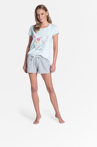 ⁨Pajamas Tamia 38888-60X cyan-grey (size XL)⁩ at Wasserman.eu