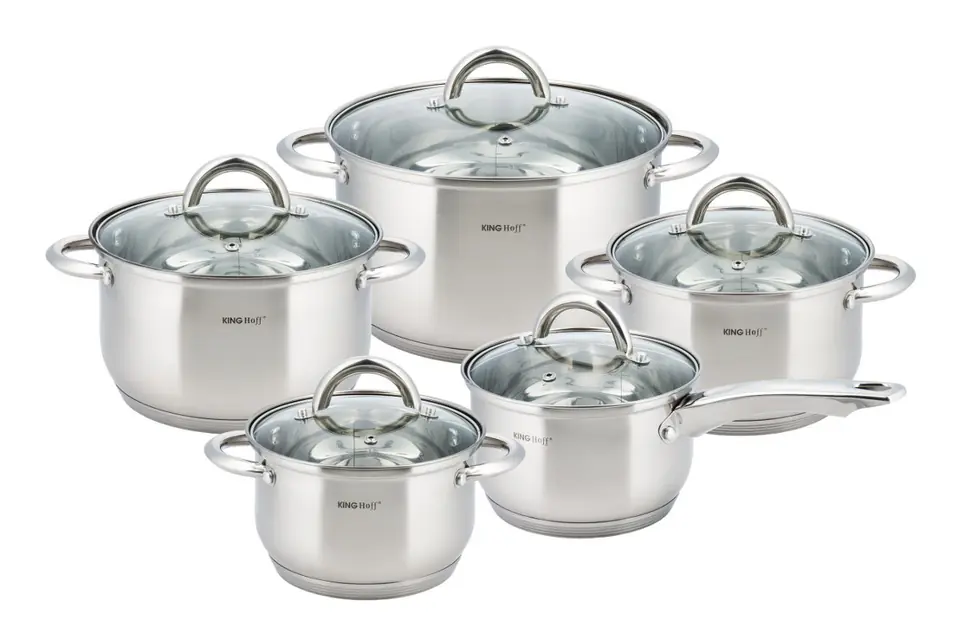 ⁨10 PIECE SET OF POTS KINGHOFF KH-4449⁩ at Wasserman.eu