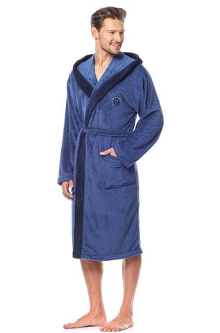 Szlafrok George Navy (Rozmiar XXL) w sklepie Wasserman.eu