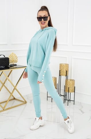 ⁨Komplet dzianinowy Kim Pearl Buttons PU1121 Mint (Rozmiar S/M)⁩ w sklepie Wasserman.eu