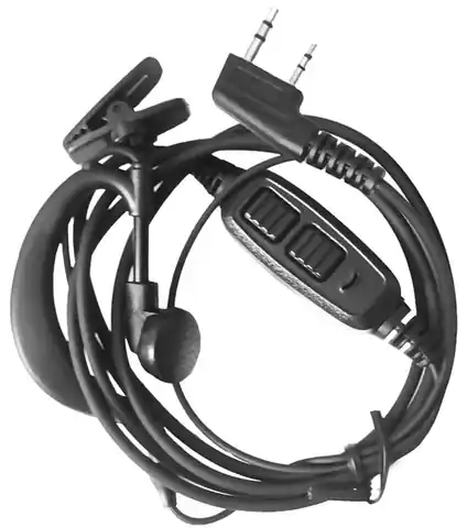 ⁨Microphone earphone for UV-82 2x PTT⁩ at Wasserman.eu
