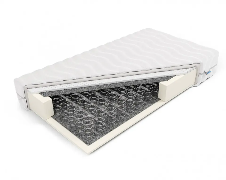 ⁨Frankhauer Materac bonellowy z lateksem Temida (pokrowiec Aloe Vera, rozmiar 160 x 200)⁩ w sklepie Wasserman.eu