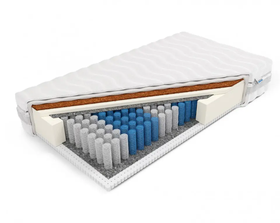 ⁨Frankhauer Pocket coconut mattress with Latex Ares (Dormia cover, size 80 x 200)⁩ at Wasserman.eu