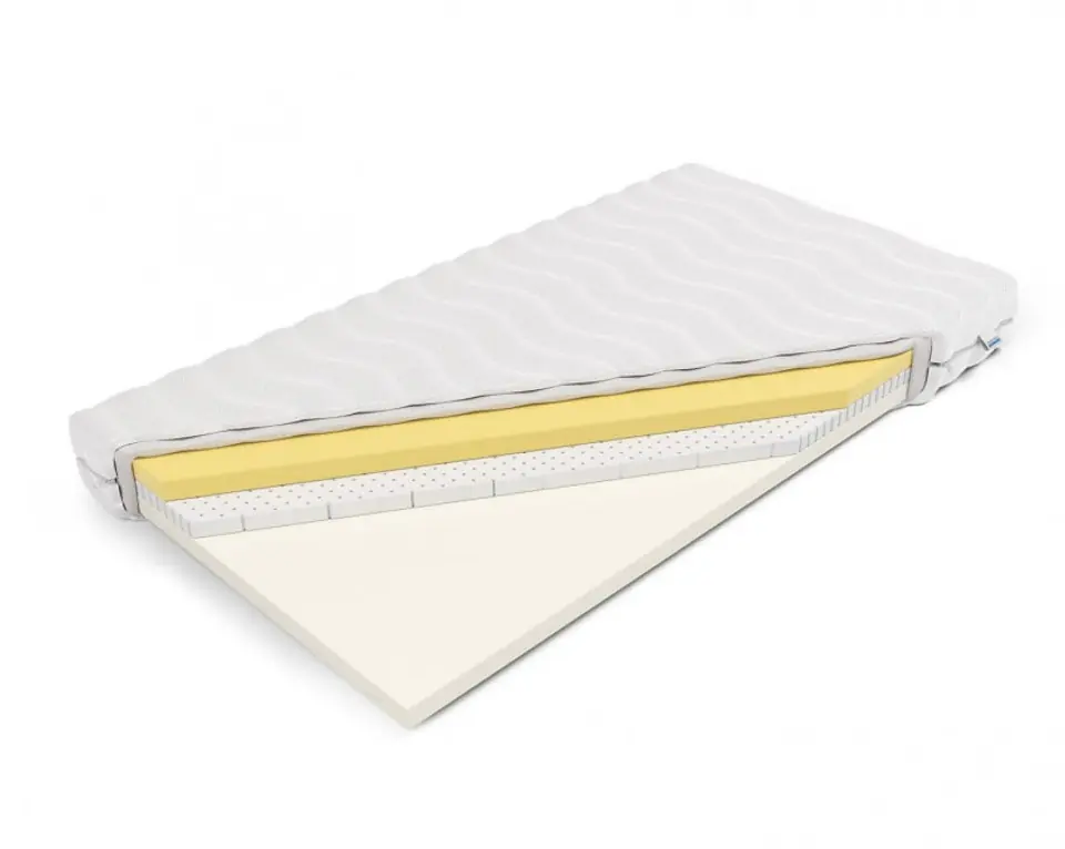 ⁨Frankhauer Memory foam mattress with latex Plastuś (Medicott/Tencel cover, size 80 x 160*)⁩ at Wasserman.eu