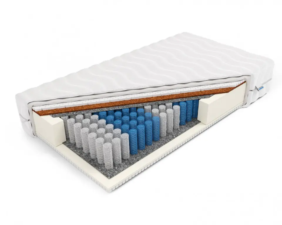 ⁨Frankhauer Pocket mattress with coconut and Nemesis latex (Dormia cover, size 80 x 200)⁩ at Wasserman.eu