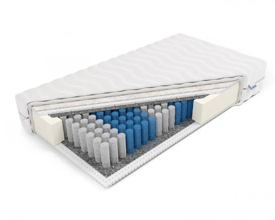 ⁨Frankhauer Pocket mattress with latex and sheep's wool Euros (Dormia cover, size 80 x 200)⁩ at Wasserman.eu