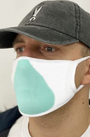 Mask with silver ions White-Gray Set of 5 pieces (Universal Size) at Wasserman.eu