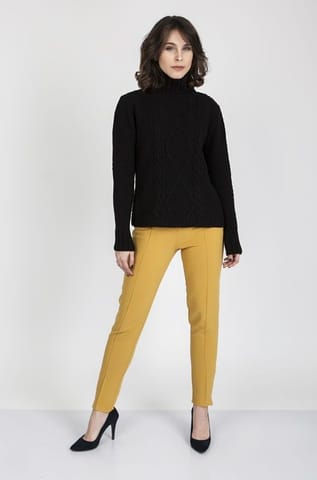 ⁨Sweter Estelle SWE 121 Czarny (Rozmiar L)⁩ w sklepie Wasserman.eu