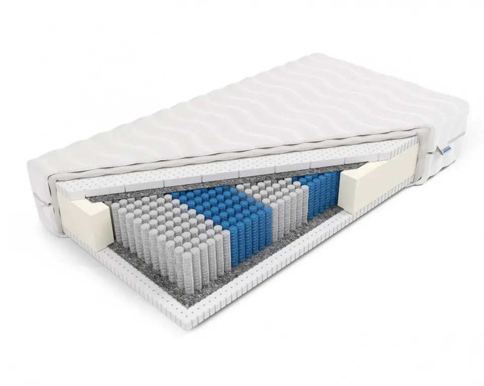 ⁨Frankhauer Luxpocket mattress with Ksena latex (Dormia cover, size 80 x 200)⁩ at Wasserman.eu