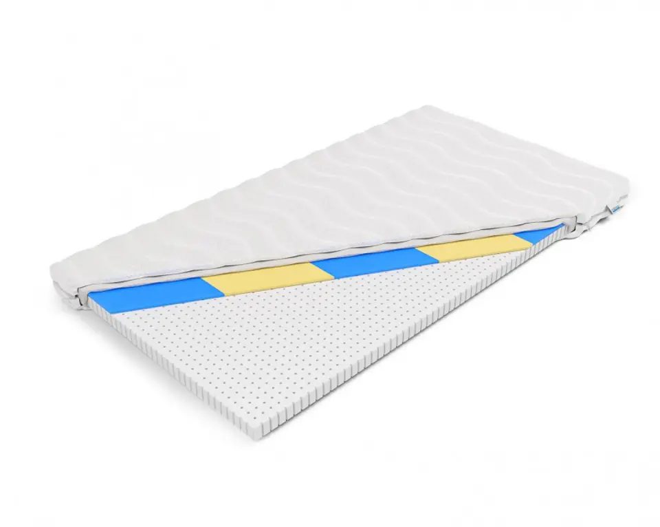 ⁨Frankhauer Latex surface mattress with Achaea hydrogel (SilverActive cover, size 100 x 200)⁩ at Wasserman.eu