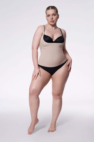 ⁨Koszula 214 Basic Cami Top Open Biust Naturalna (Rozmiar L)⁩ w sklepie Wasserman.eu