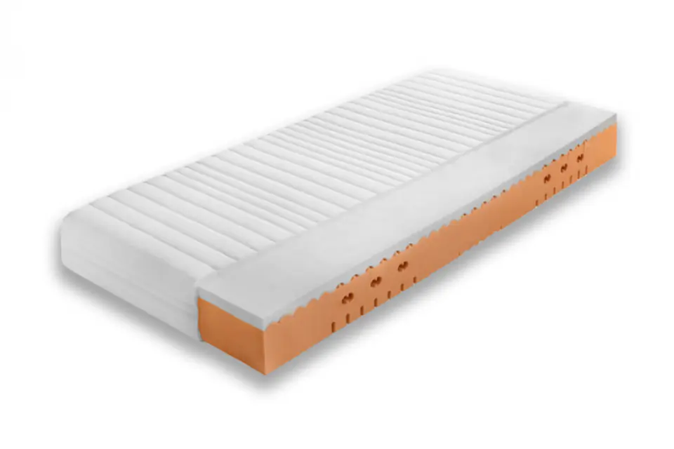 ⁨Frankhauer Highly elastic mattress with memory Lucca medium hard (Deomi cover, size 80 x 200)⁩ at Wasserman.eu