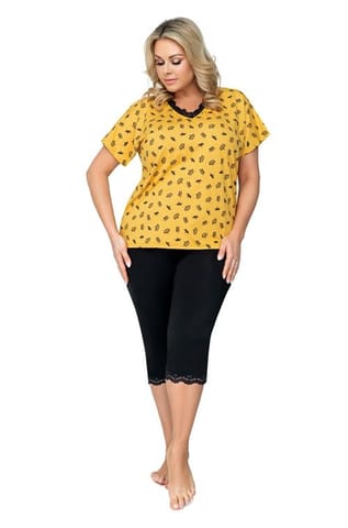 ⁨Pajamas Queen 3/4 Plus Size Mustard (Size 46)⁩ at Wasserman.eu