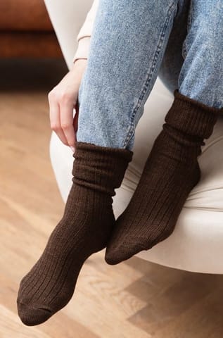 ⁨Socks 044-004 brown (size 35/37)⁩ at Wasserman.eu