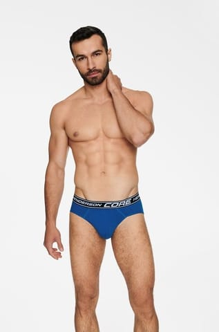 ⁨Briefs Bone 40355-MLC dark grey melange-blue (size M)⁩ at Wasserman.eu