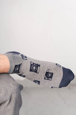 ⁨Socks 025-045 Melange grey (size 38/40)⁩ at Wasserman.eu