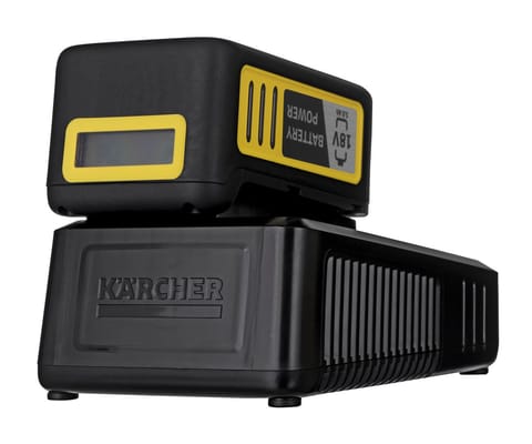 ⁨Szybka ładowarka + akumulator KARCHER 18V 5Ah⁩ w sklepie Wasserman.eu