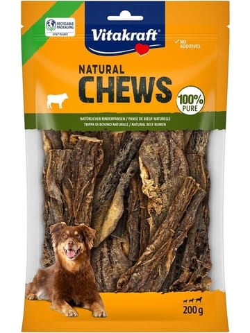 ⁨VITAKRAFT Chews Pure Beef Tripe - dog treat - 200g⁩ at Wasserman.eu