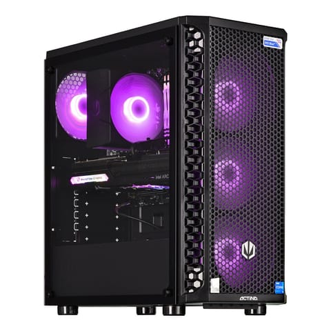 ⁨Actina 5901443329213 PC AMD Ryzen™ 5 5500 16 GB DDR4-SDRAM 500 GB SSD AMD Radeon RX 6600 Midi Tower Black⁩ at Wasserman.eu