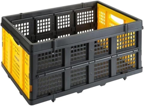 ⁨Stanley SXWT-FT505-SP 25kg Folding Basket Black, Yellow⁩ at Wasserman.eu