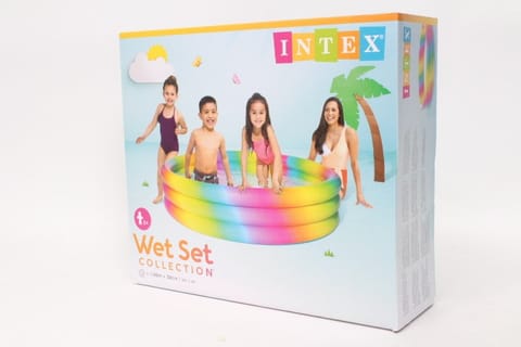 ⁨Intex Rainbow Ombre Pool Multi Color, 168 x 38cm, Age 2+⁩ at Wasserman.eu