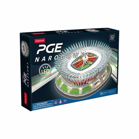 ⁨Puzzle 3D Stadion PGE Narodowy wersja LED L541H Cubic Fun⁩ w sklepie Wasserman.eu