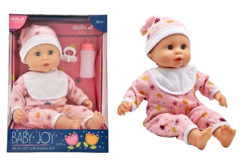 ⁨DollsWorld lalka baby Joy 38cm ubr.róż 78312 83122⁩ w sklepie Wasserman.eu