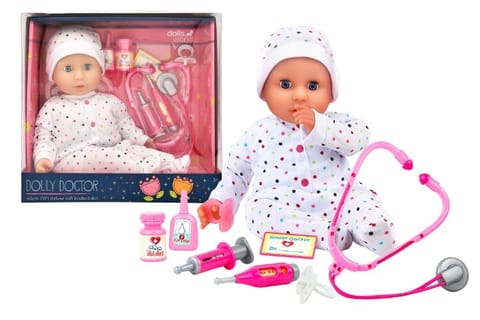 ⁨DollsWorld lalka Dolly Doctor 46cm 78502 85027⁩ w sklepie Wasserman.eu