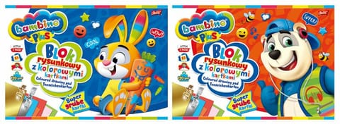 ⁨Drawing pad A3 color 16k Bambino PLUS MAJEWSKI p10, mix price for 1 pc⁩ at Wasserman.eu