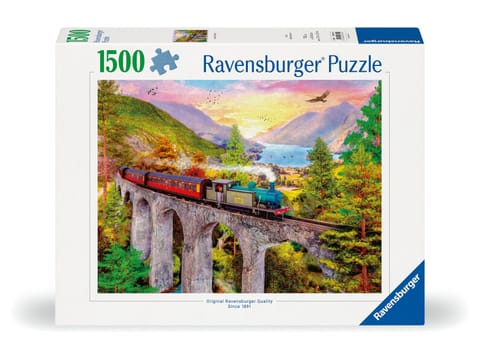 ⁨Jigsaw Puzzle 1500 Autumn Train Ride⁩ at Wasserman.eu