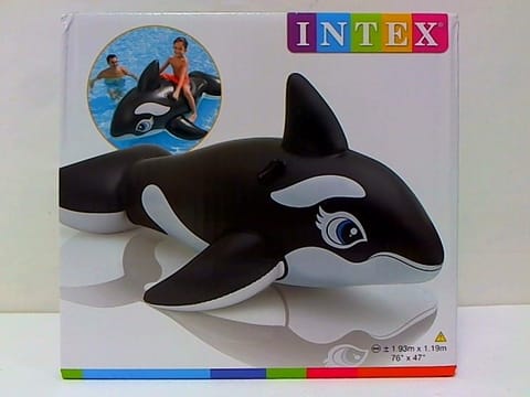 ⁨Intex Lil' Whale Ride On Swimming Board Black/White⁩ at Wasserman.eu