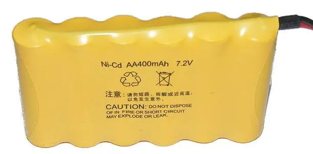 ⁨400mAh 7.2V NiCd SM Flat⁩ at Wasserman.eu