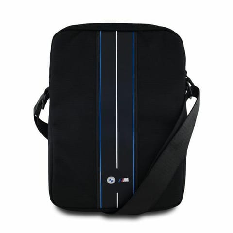 ⁨Torba BMW BMTB8COMPVSKL Tablet 8" czarny/black Nylon Blue Stripe⁩ w sklepie Wasserman.eu