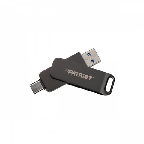 ⁨Flashdrive PATRIOT Rage R550 64GB 100 MB/S USB A+C Swivel Design (PE64GR550DSAD) Black⁩ at Wasserman.eu